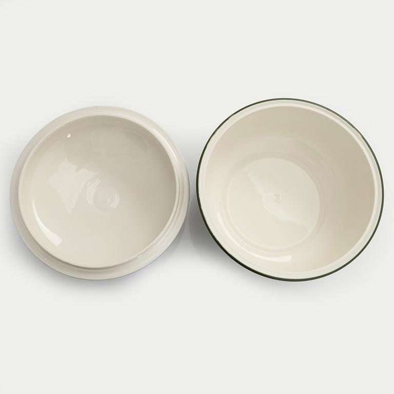 Dorrit von Fieandt, skål med lock,  "Palermo", keramik,  signerad DF, Arabia, Finland.