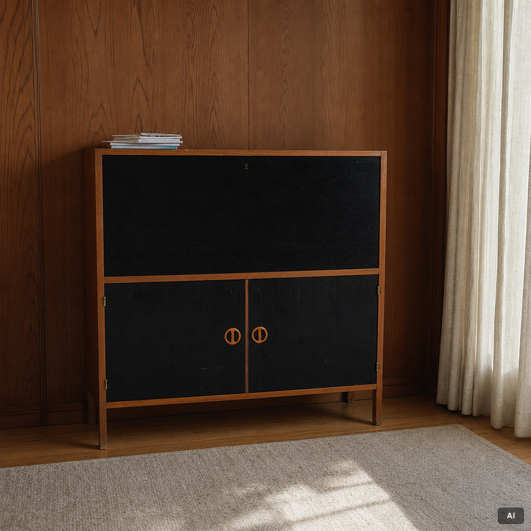 Bar cabinet, second half of the 20th century.