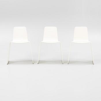 A set of three 'Nxt' chairs by Peter Karpf for Swedese 1982.