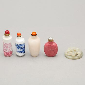 SNUSFLASKOR, 4 st, Kina, 1900-tal.
