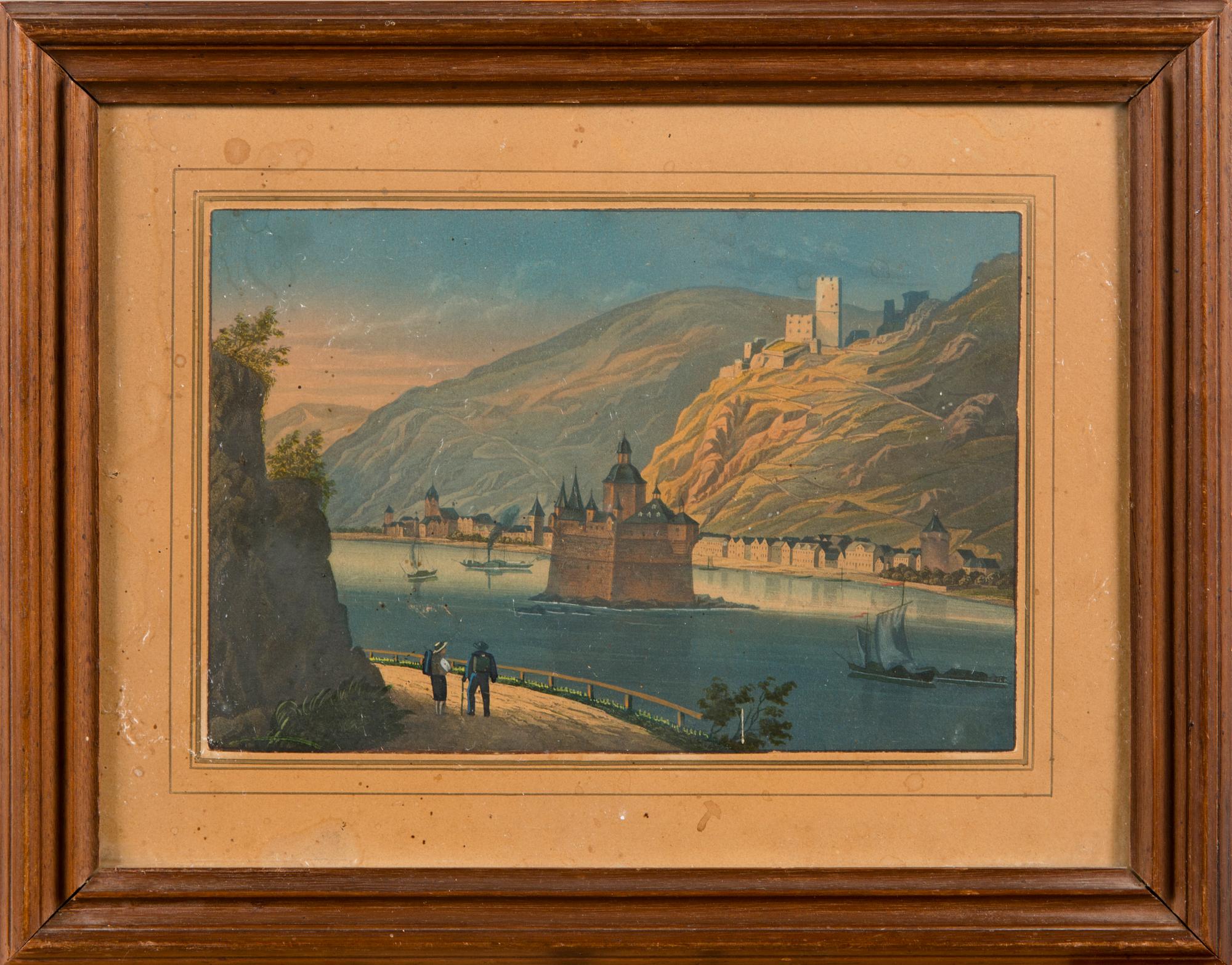COPPER ENGRAVINGS, 5 pieces, 19th century, Germany.