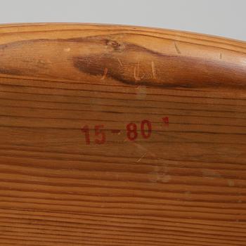 A group of five pine chairs, , Rainer Daumiller, Denmark, 1960/70s.