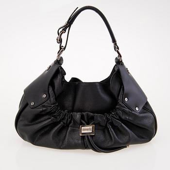 BURBERRY Prorsum Warrior Black Leather Hobo Bag.