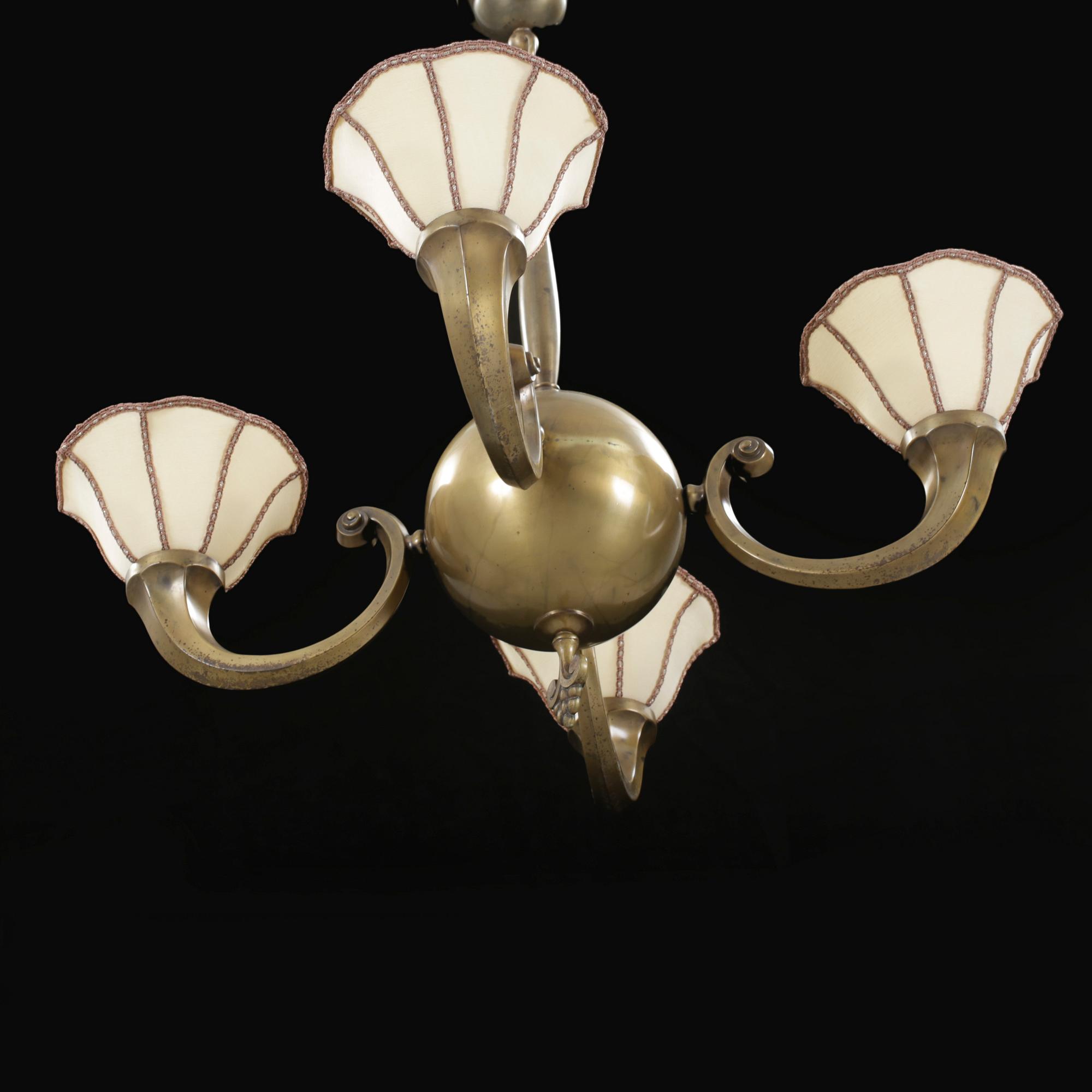 TAKLAMPA, barockstil, omkr 1900-talets mitt. Höjd ca 70 cm.
