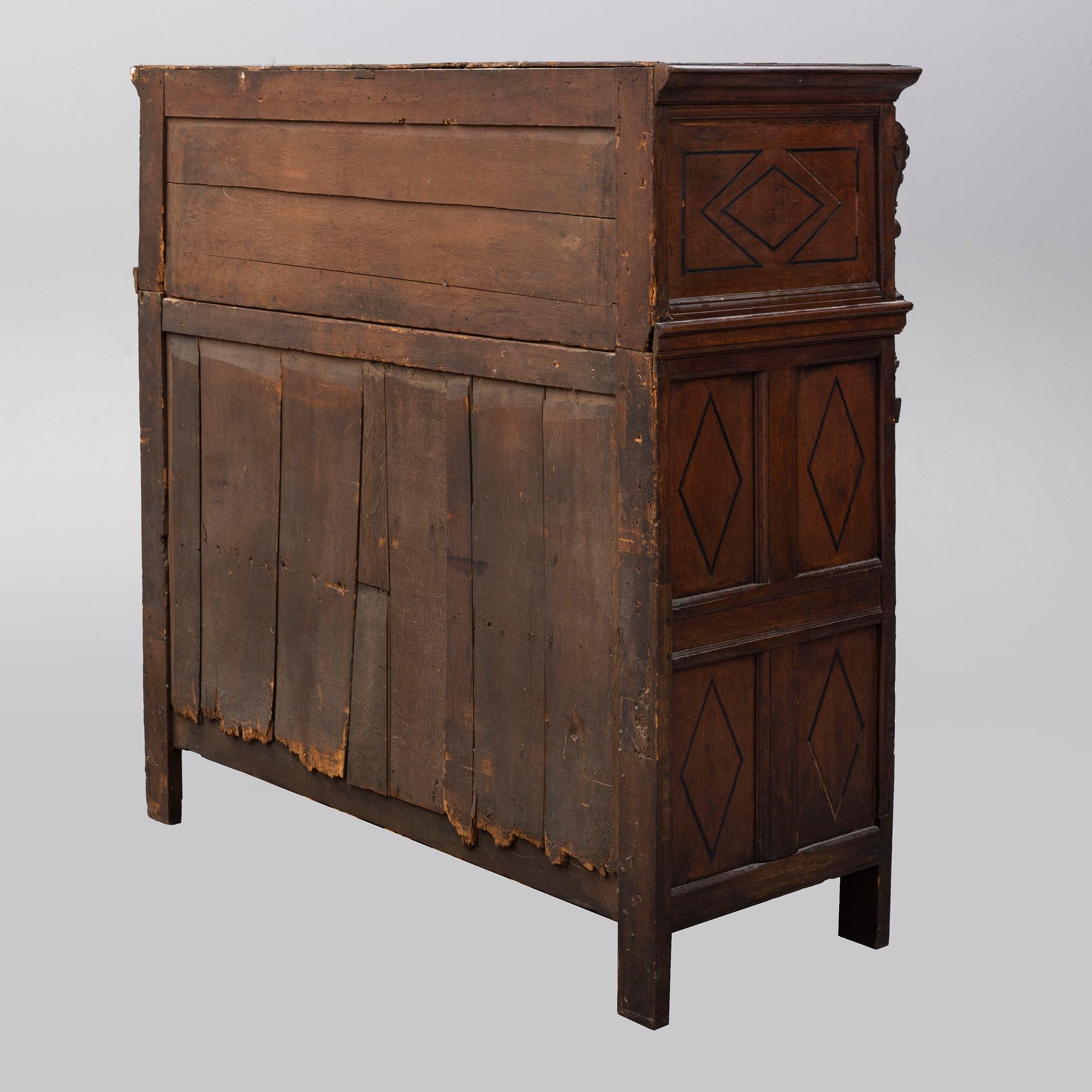 A 19th century oak cabinet.
