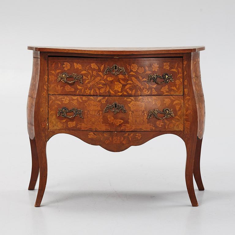 A chest of drawers, Dutch Rococo style, circa 1900.