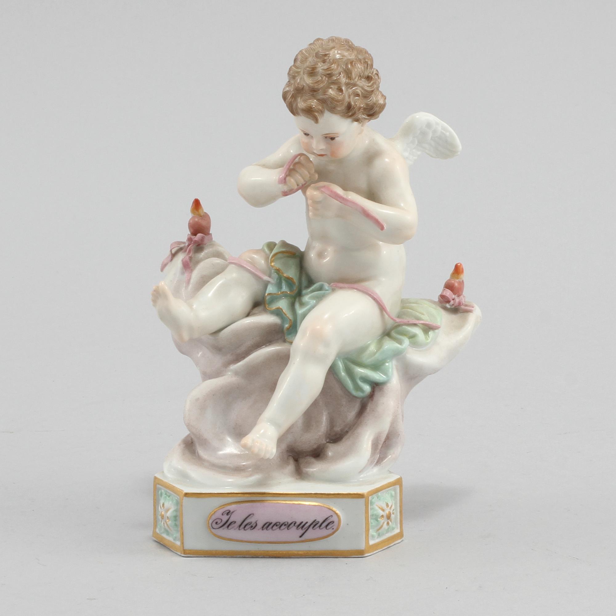 FIGURIN, porslin, Meissen, omkring år 1900.