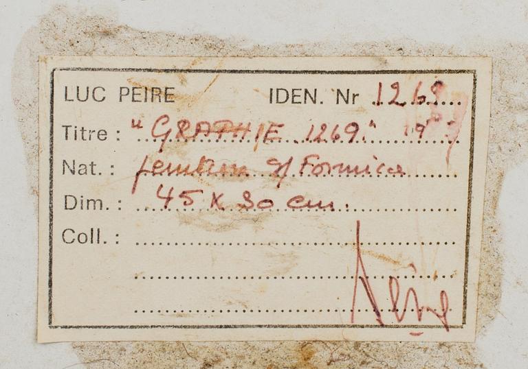 LUC PEIRE, oil/mixed media. Signed and dated a tergo.