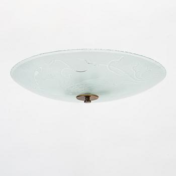 Glössner & Co, a Swedish Modern ceiling lamp, 1940's.