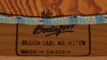 MATGRUPP, 7 delar. "Herrgården", Carl Malmsten, Bodafors möbelfabrik, brännmärkt.