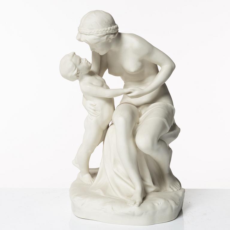 Figurin, parian, troligen Gustavsberg, 1906-26.