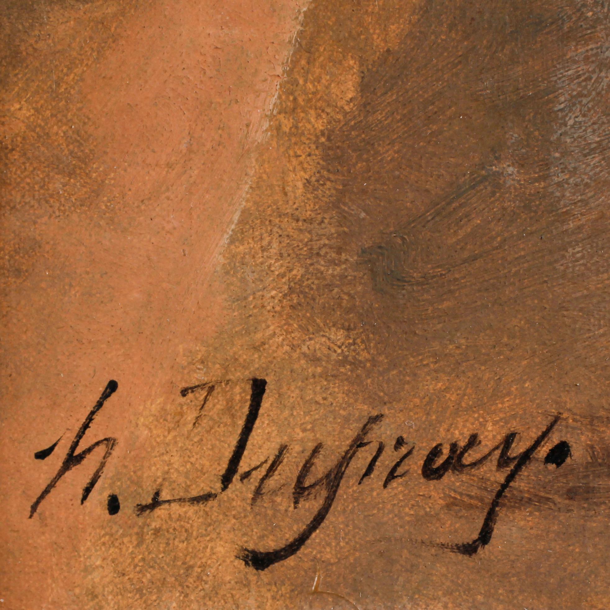 OKÄND KONSTNÄR, olja på duk, otydl sign, 1800-tal.