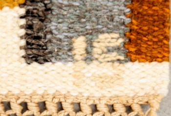 Ingegerd Silow, Wall hanging rölakan signed approx. 69x112 cm.