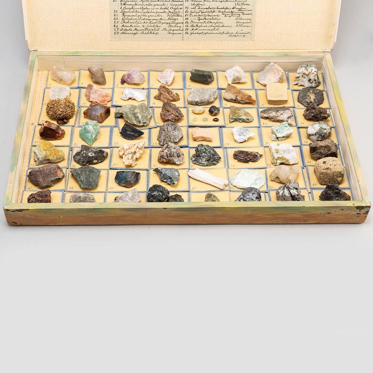 A circa 1900 collection of 112 mineral samples.