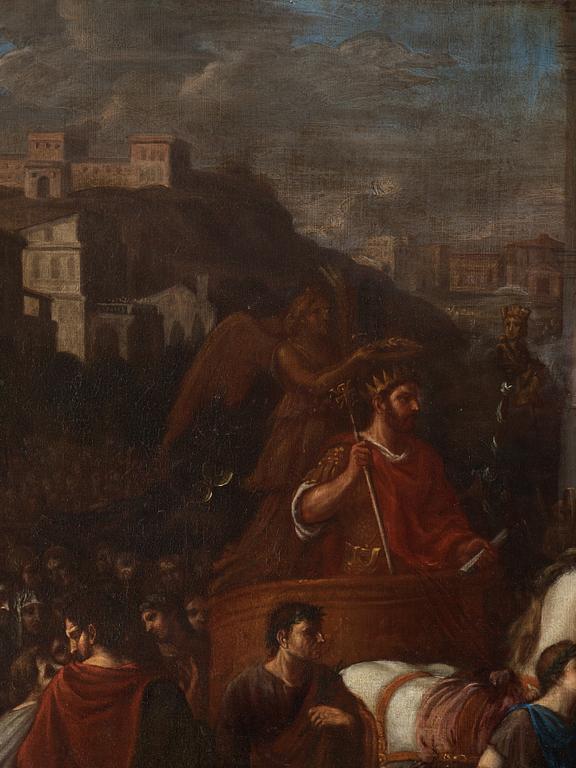 Italian artist, 17th Century, The triumphant Constantine the Great entering Rome.