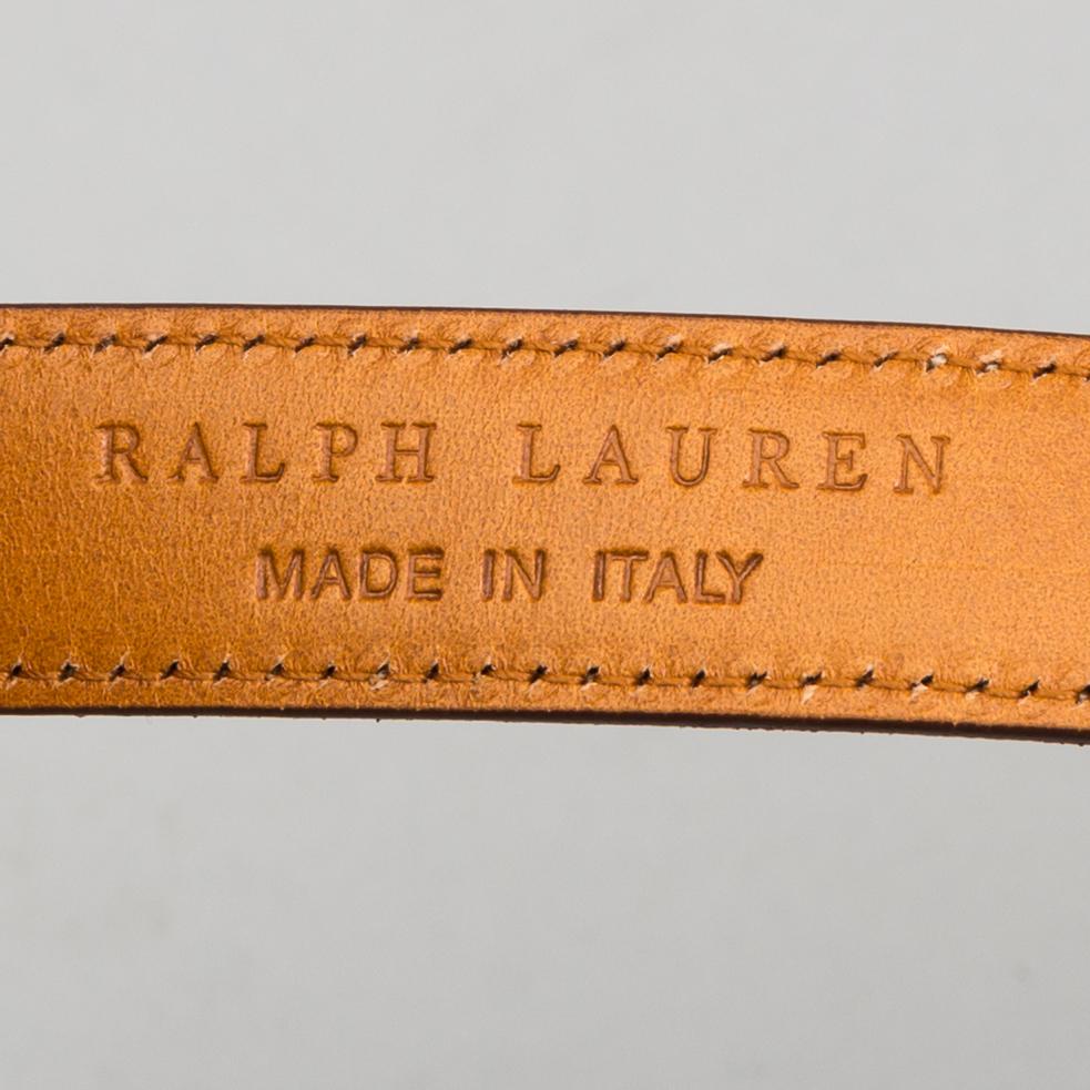 Two belts by Ralph Lauren.