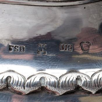 GRÄDDSNÄCKA, silver, Fromholt Strandberg Uleåborg, 1853. Paino 170,7 g.
