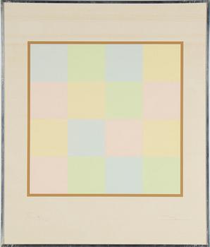 MAX BILL, 5 serigrafier + ramad beskrivning, signerade, numrerade 4/100.