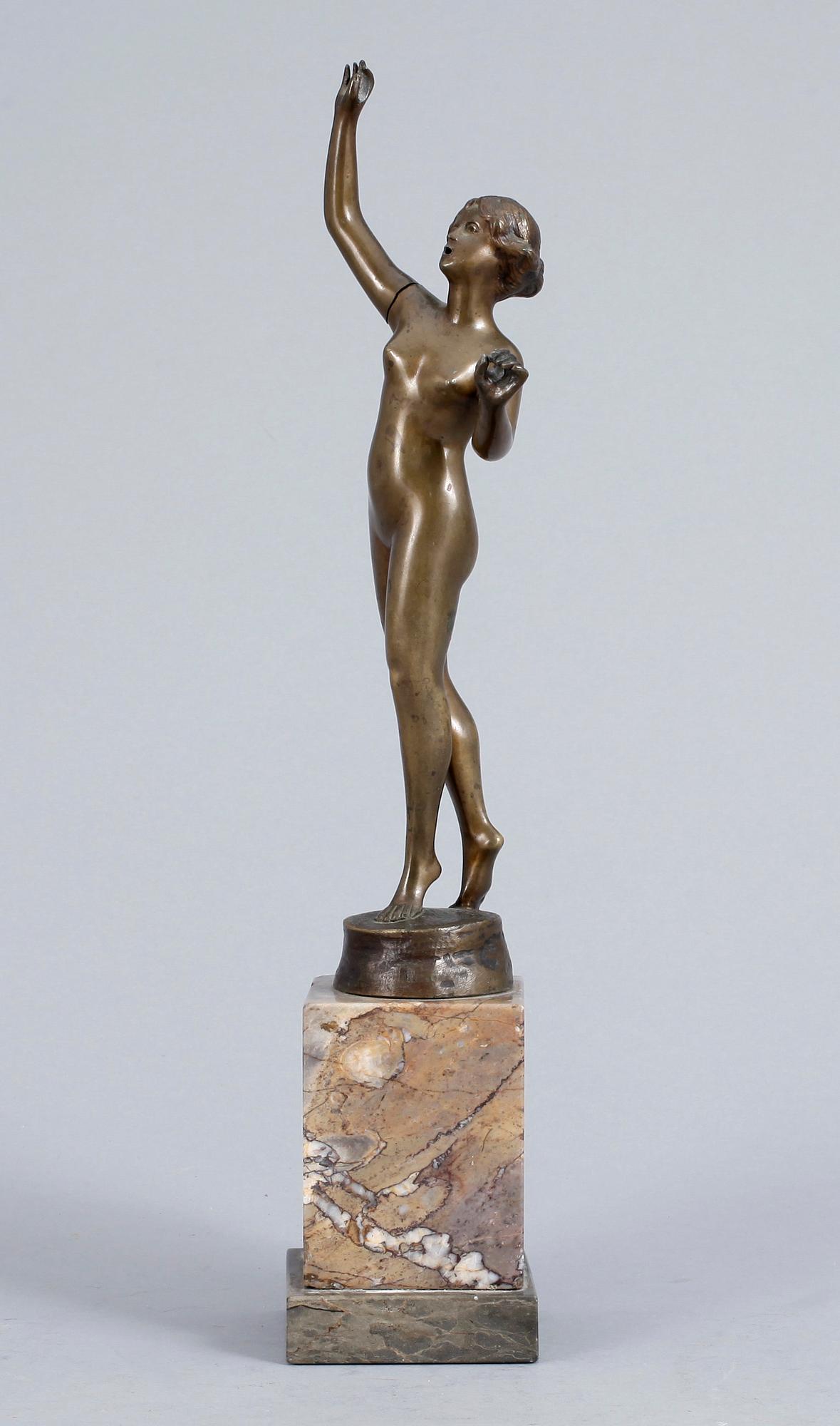 SKULPTUR, brons, signerad Thierman, 1900-tal.