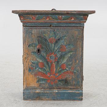 Hanging cabinet, folk art, 19th century.
