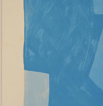 Serge Poliakoff, "Composition bleue, jaune et rouge".