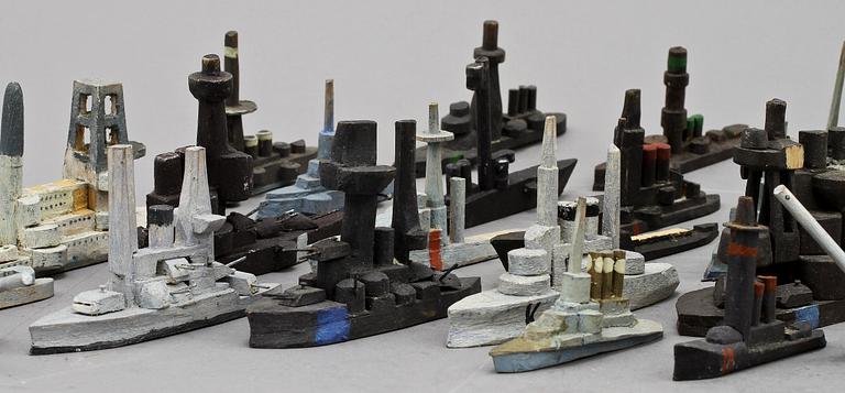 MINIATYRMODELLER, ca 100 st, Ragnar Sandberg, 1900-tal.