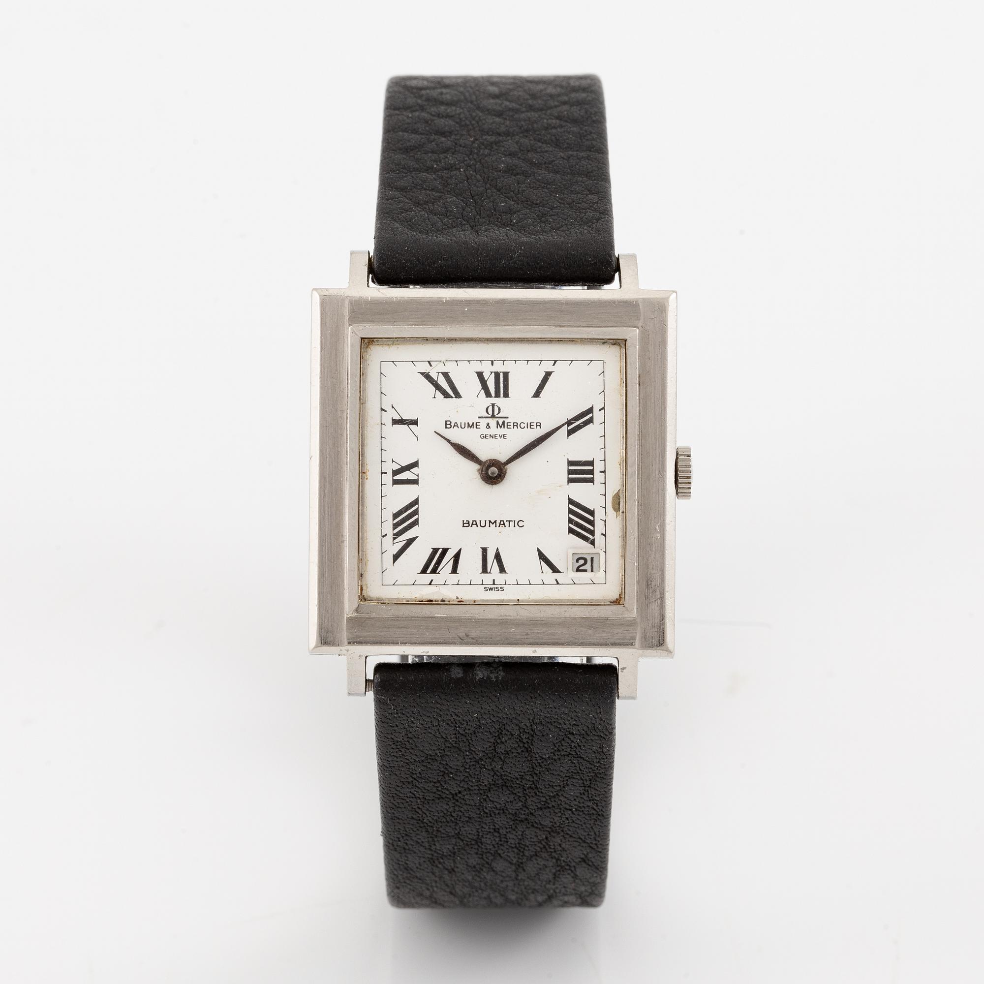 Baume & Mercier, Baumatic, armbandsur, 30,5 x 30,5 (37,5) mm.