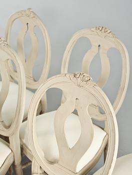 STOLAR, 12 st, snarlika, gustaviansk stil, 1900-tal.