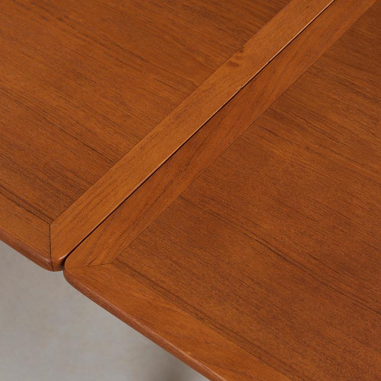 A Hans J Wegner teak and beech dinner table by Andreas Tuck, Denmark 1950-60's.