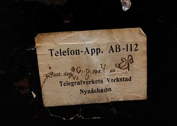 BORDSTELEFONER, 1 par, tidigt 1900-tal.