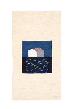 90. Mona Wassén, vävd tapet, gobelängteknik, ca 107 x 58,5 cm, signerad Mona Wassén.