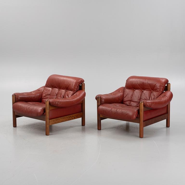 A pair of 'Drabant' lounge chairs from Ulferts, Sweden 1973.