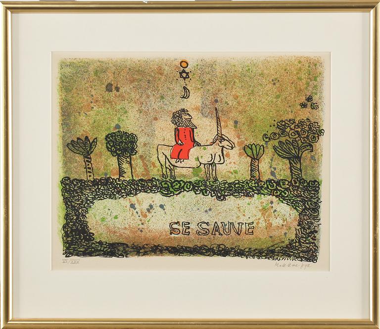 MADELEINE PYK, färglitografi, signerad och numrerad VI/XXV.