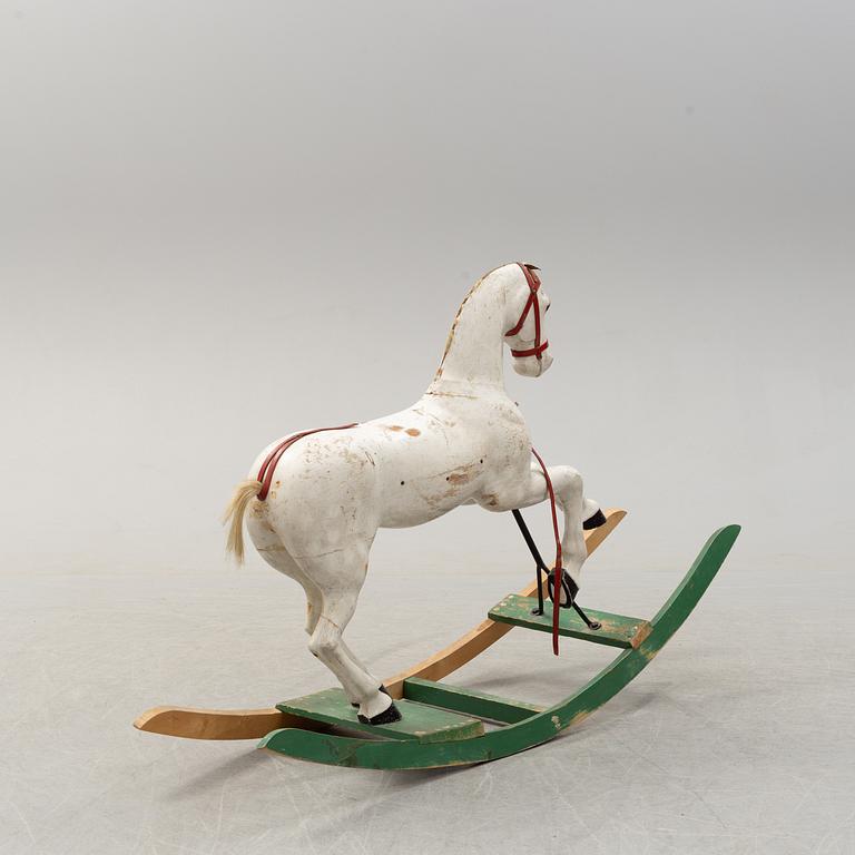 A 20th century rocking horse, possibly by Gemla.