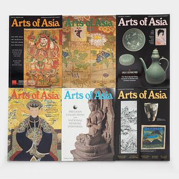 A set of 63 Arts of Asia magazines, from the period 2001-2011.