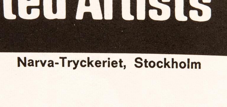 Filmaffisch James Bond "Ur dödlig synvinkel (For your eyes only)" Narva-tryckeriet Stockholm 1981.