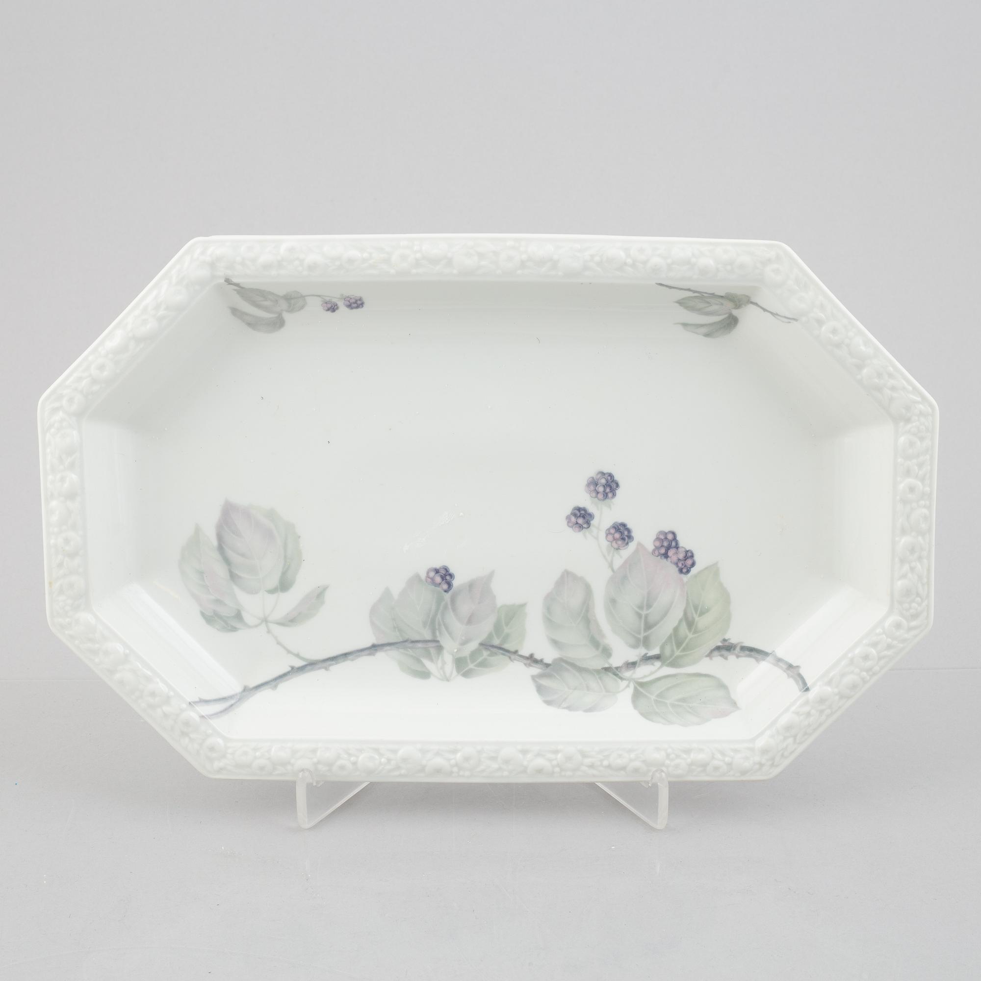 A 77-piece porcelain "Maria Björnbär" coffee and dinner service, Rosenthal, Germany.