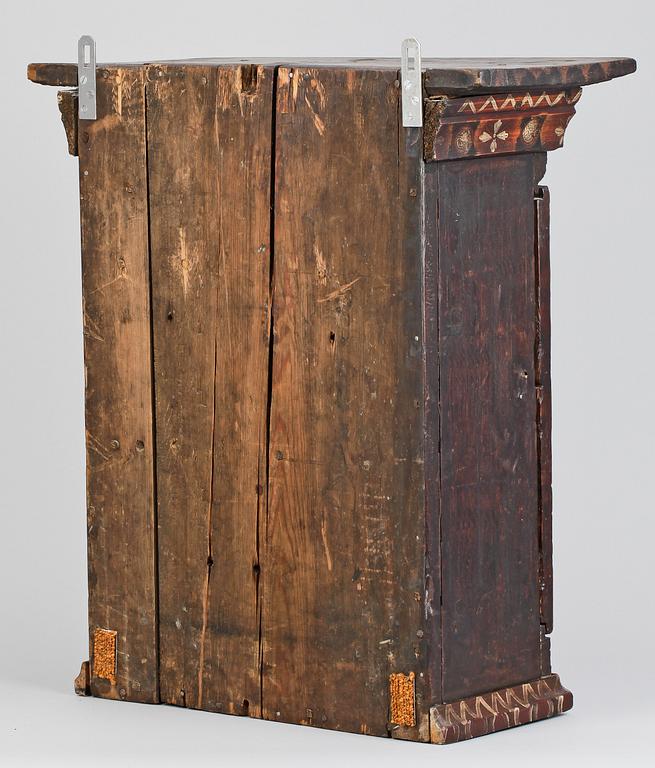 VÄGGSKÅP, allmoge, dat 1794.