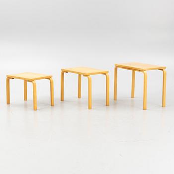 Alvar Aalto, satsbord, 3 delar, modell 88, Artek, Finland, sent 1900-tal.