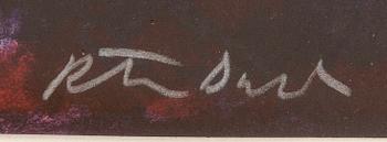 Peter Dahl, litografi signerad.