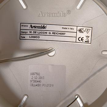 An Italian Artemide 3-light 'Logico Micro' suspension lamp designed by Michele De Lucchi och Gerhardt Reichert.