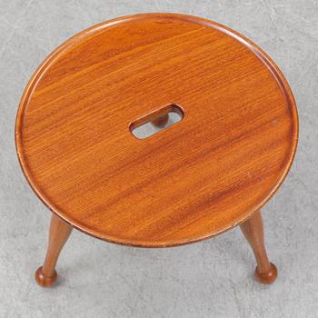 A mahogny stool, model 2156, by Josef Frank for Firma Svenskt Tenn.