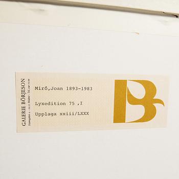 Joan Miró, Ur Lithographe II, utan titel.