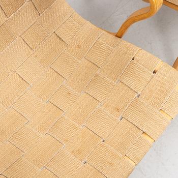 Bruno Mathsson, a pair of 'Eva' armchairs, Firma Karl Mathsson, Värnamo, 1973.
