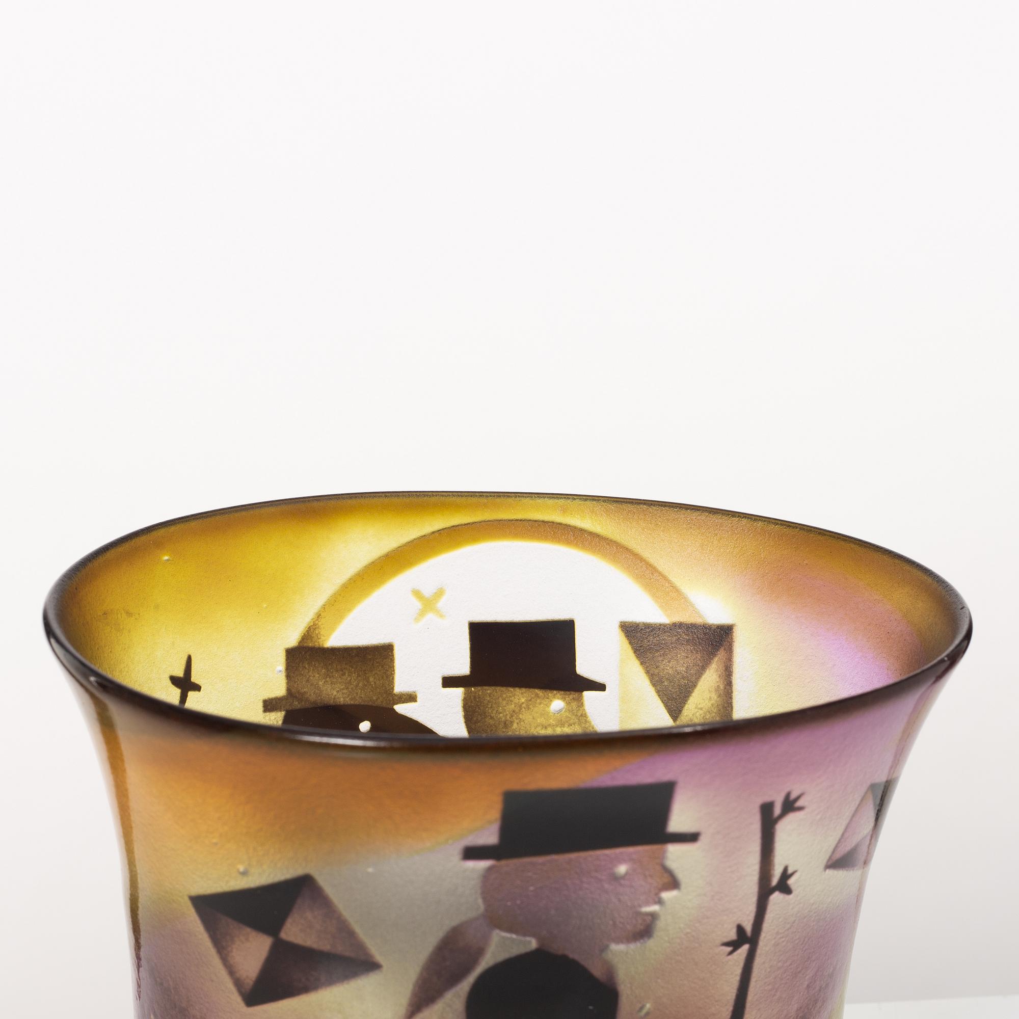 Bertil Vallien, skål, glas, Kosta Boda.