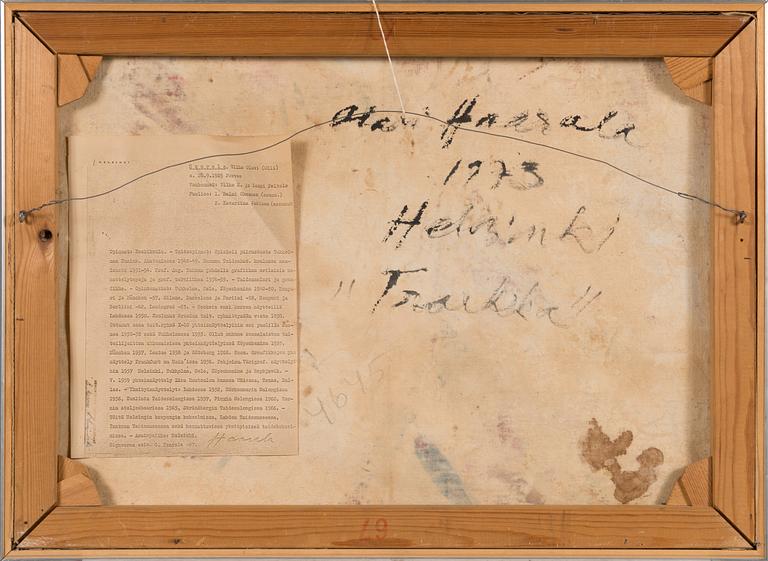 OLAVI HAARALA, oil on canvas, signed and dated 1973.