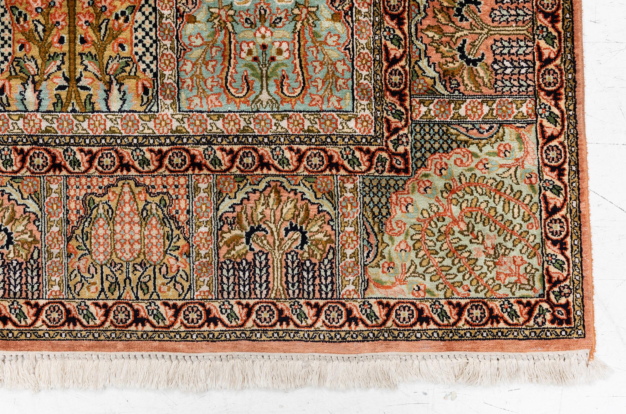 Rug, Kashmir, approx. 216 x 154 cm.