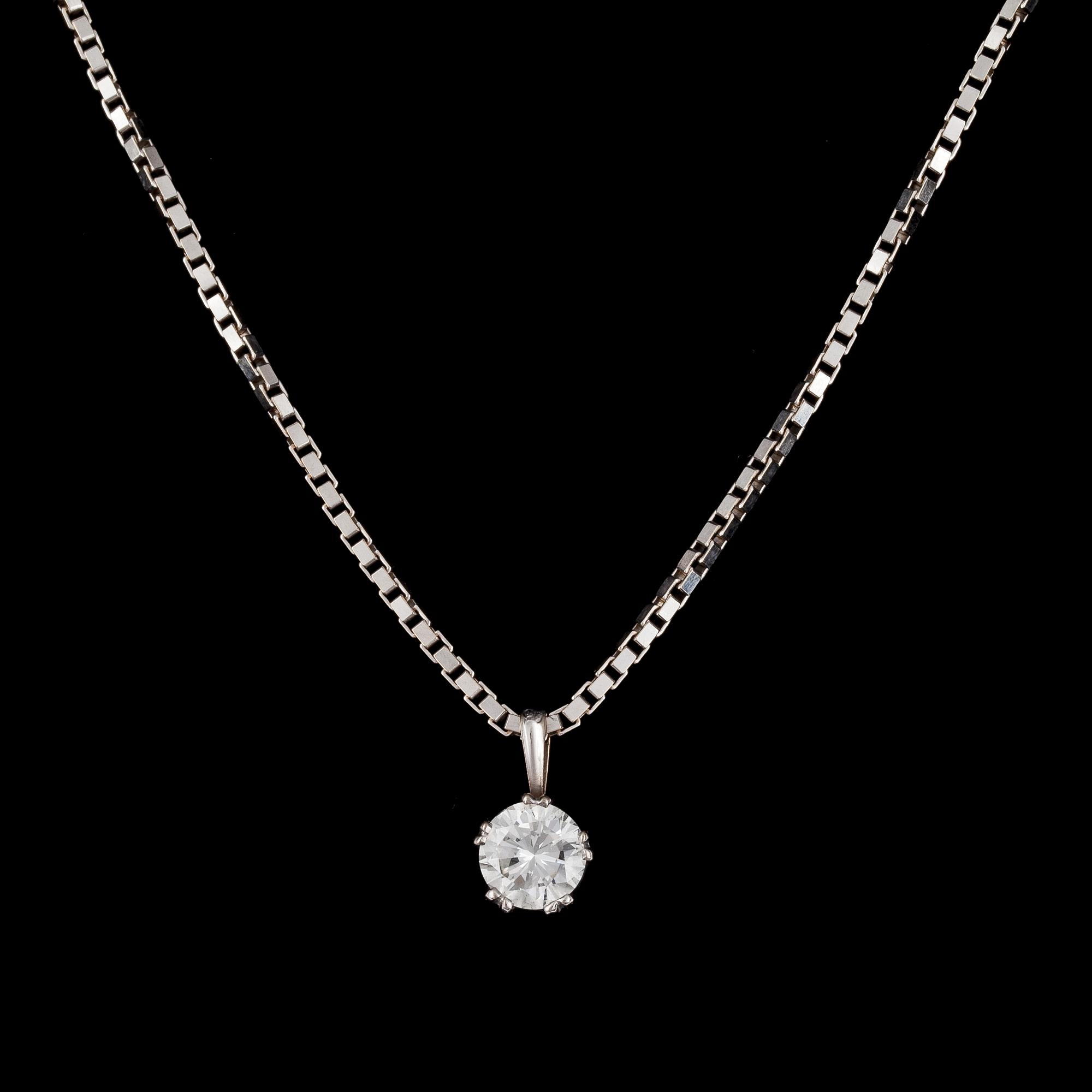HÄNGE, briljantslipad diamant, ca 1.20 ct.