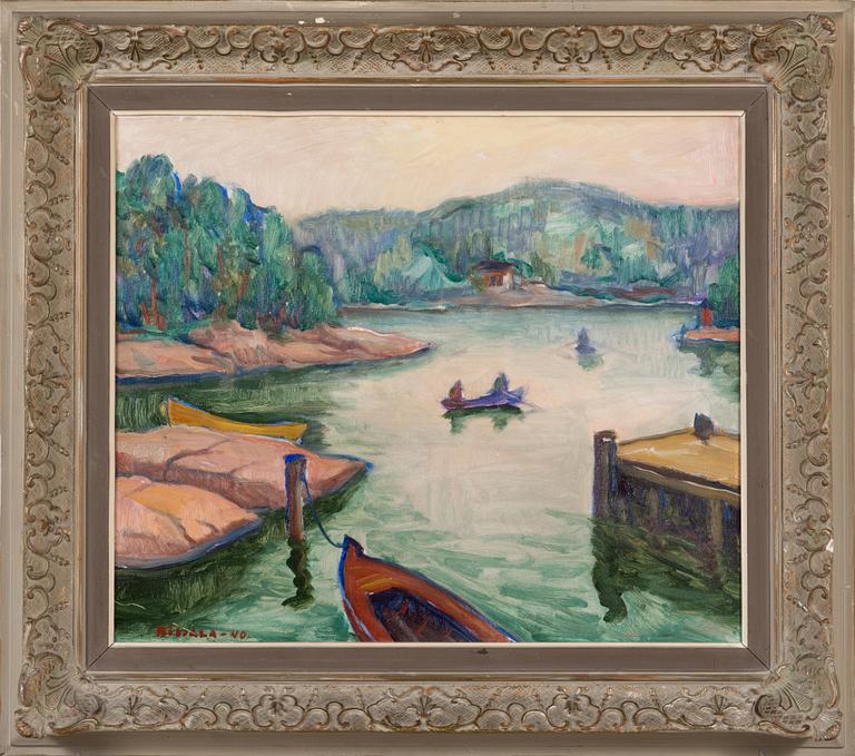 Kaapo Rissala, öljy kankaalle, signeerattu ja päivätty -40.