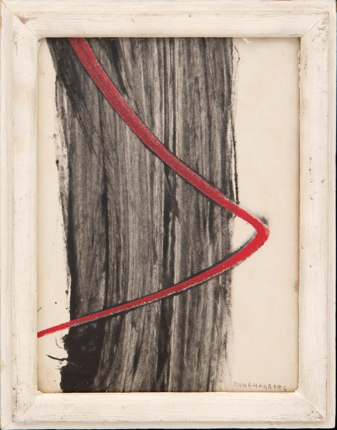 Rune Hagberg, mixed media signerad.